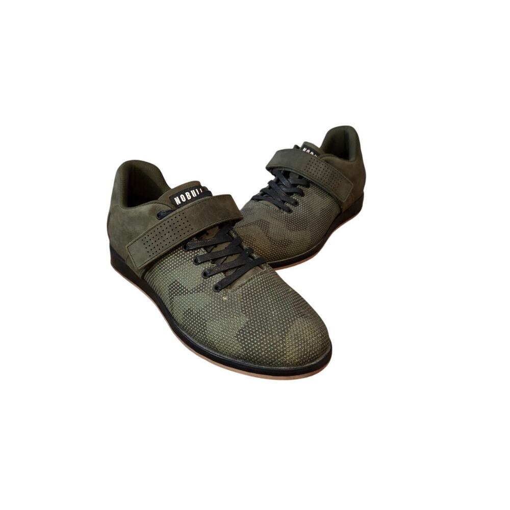 Nobull mens weight lifting camo gym sneakers camo shoes green 10